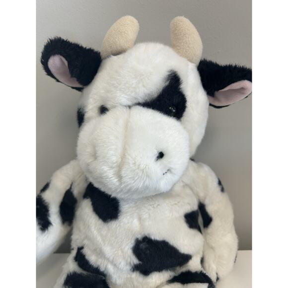 Build a Bear Black White Holstein Cow Plush Makes Sounds Moos 20 Inch Long - Picture 2 of 8
